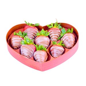 CHOCOLATE COVERD STRAWBERRY HEART SHAPE